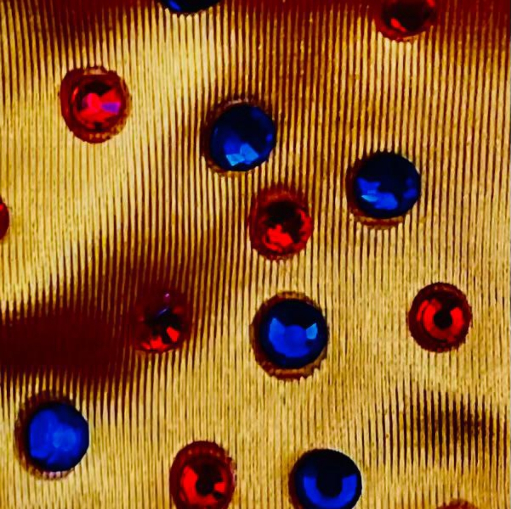 Yellow Bikini  Featuring Multicolor Rhinestones. Perfect For Halloween's Custom. - Picture 3 of 3